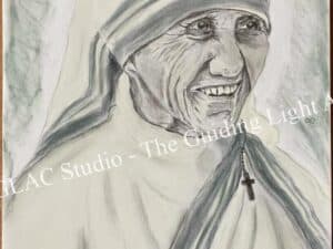 Blyant skitse serie - Moder Teresa