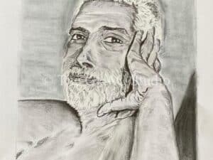 Blyant skitse serie – Ramana Maharishi 2