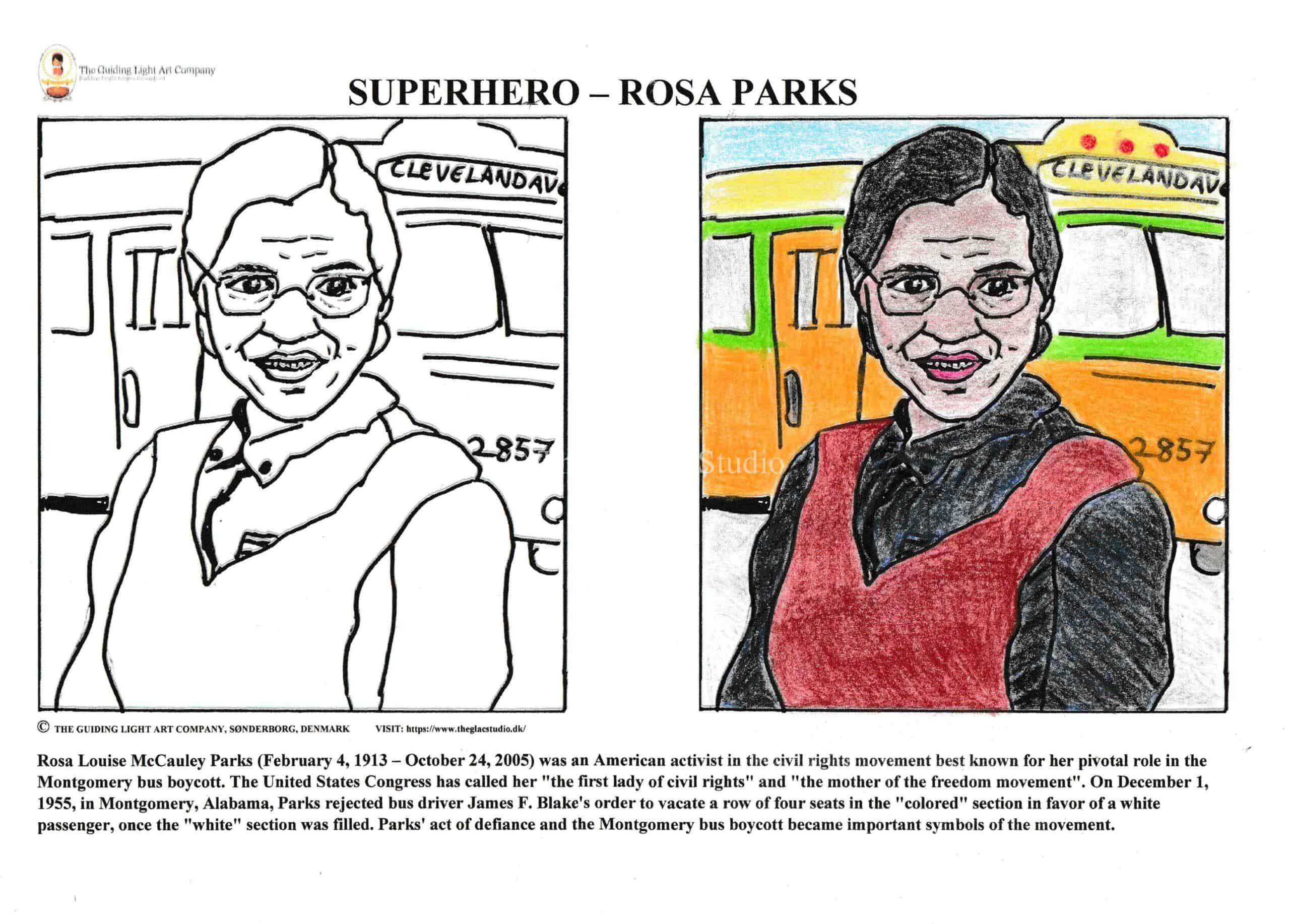 Super Hero - Rosa Parks » The Guiding Light Art Company