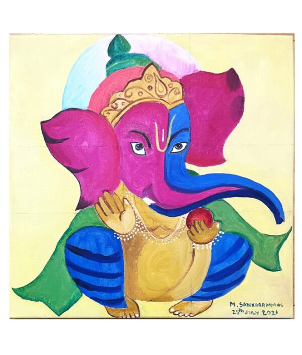 Colorful Ganesha Sankarammal Gelato Testing 13x18 cm photoprint