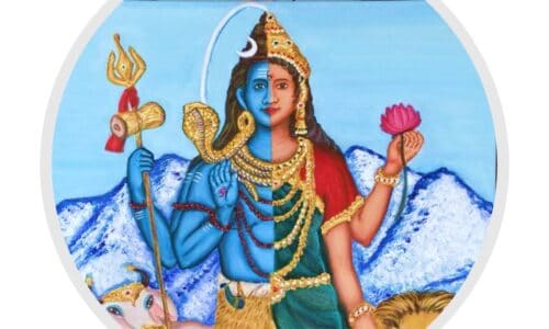 Oil Painting Tutorial – Ardhanareeshwarar Painting