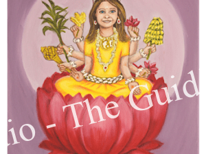 Attract abundance with Dhanya Lakshmi is a 40x50 cm oil on canvas painting showing Dhanya lakshmi in the form of a little girl from Denmark. Learn to oil paint Dhanya lakshmi from scratch