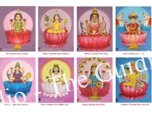 Attract abundance with Ashta Lakshmi A4 print